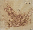 The Resurrection of Christ, Michelangelo Buonarroti (Italian, Caprese 1475–1564 Rome), Red chalk